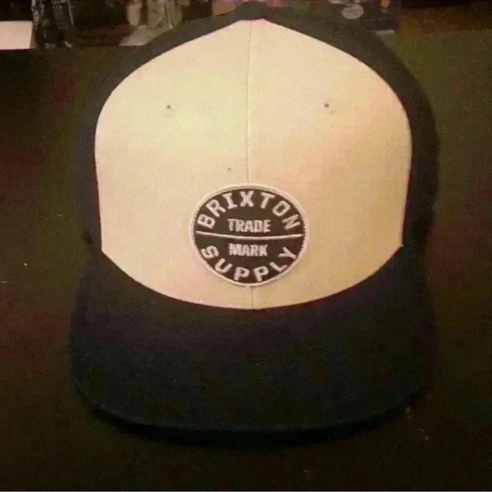 Brixton Navy Blue and Cream Cap Brand New